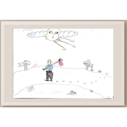 Olivin 29x21cm Orijinal Karikatür BOD00756