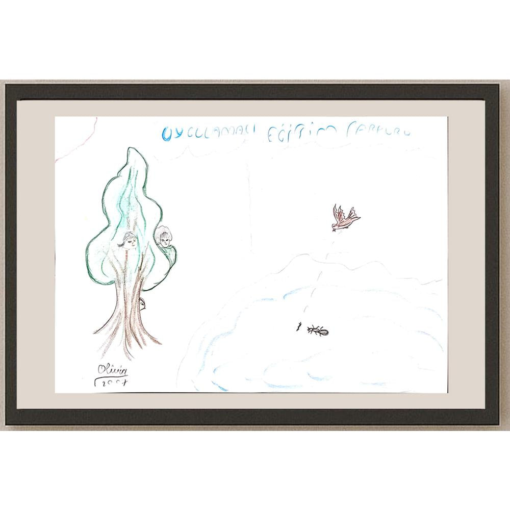 Olivin 29x21cm Orijinal Karikatür BOD00760