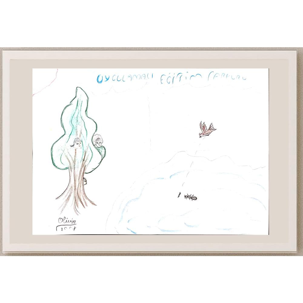Olivin 29x21cm Orijinal Karikatür BOD00760
