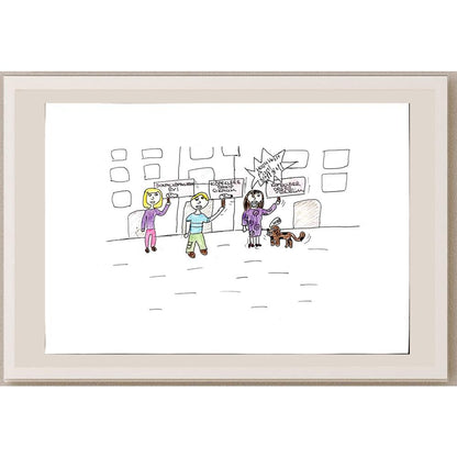 Yaprak Subaşı 29x21cm Orijinal Karikatür BOD00764