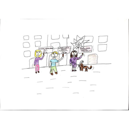 Yaprak Subaşı 29x21cm Orijinal Karikatür BOD00764
