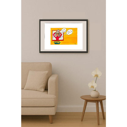 Yaprak Subaşı 21x13cm Orijinal Karikatür BOD00765