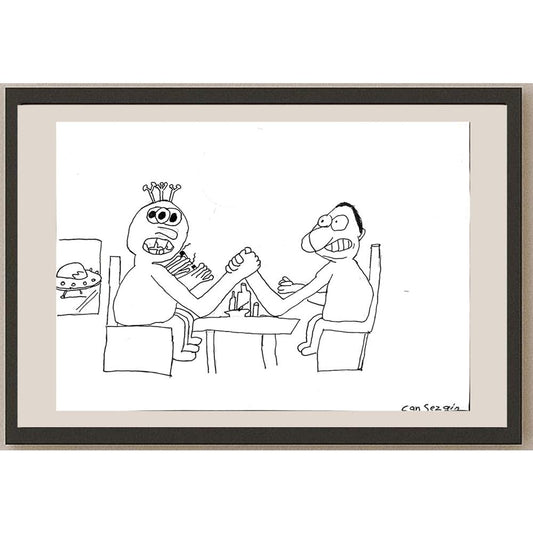 Can Sezgin 29x21cm Orijinal Karikatür BOD00768