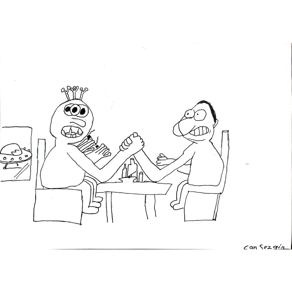 Can Sezgin 29x21cm Orijinal Karikatür BOD00768