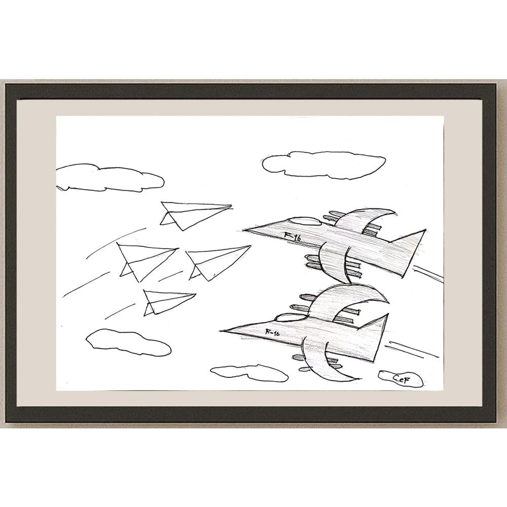 Cef İnselberg 29x21cm Orijinal Karikatür BOD00769