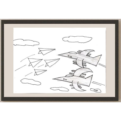 Cef İnselberg 29x21cm Orijinal Karikatür BOD00769