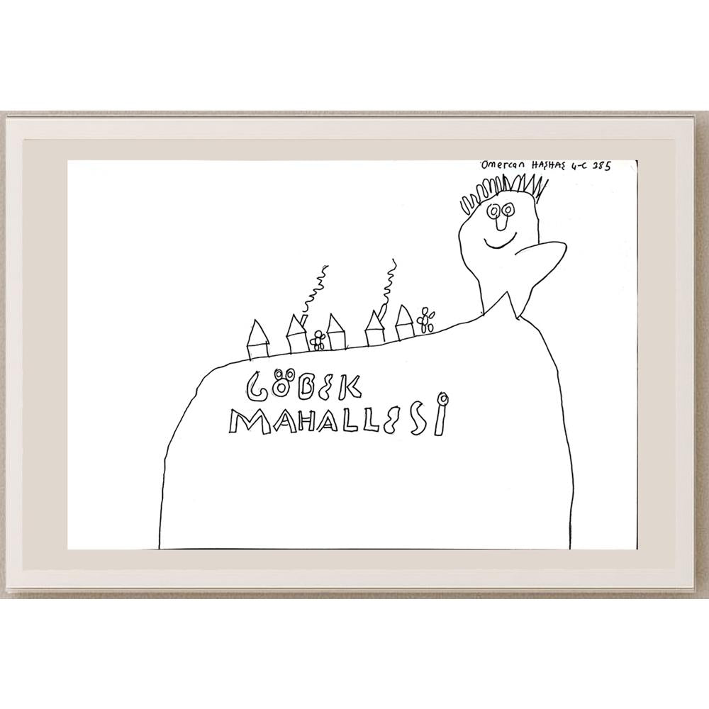 Ömercan Haşhaş 29x21cm Orijinal Karikatür BOD00770