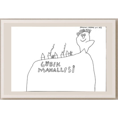 Ömercan Haşhaş 29x21cm Orijinal Karikatür BOD00770