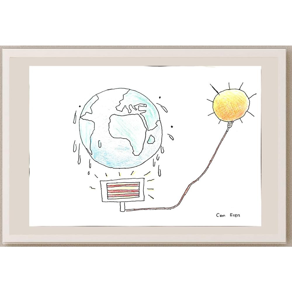 Cem Eren 29x21cm Orijinal Karikatür BOD00775