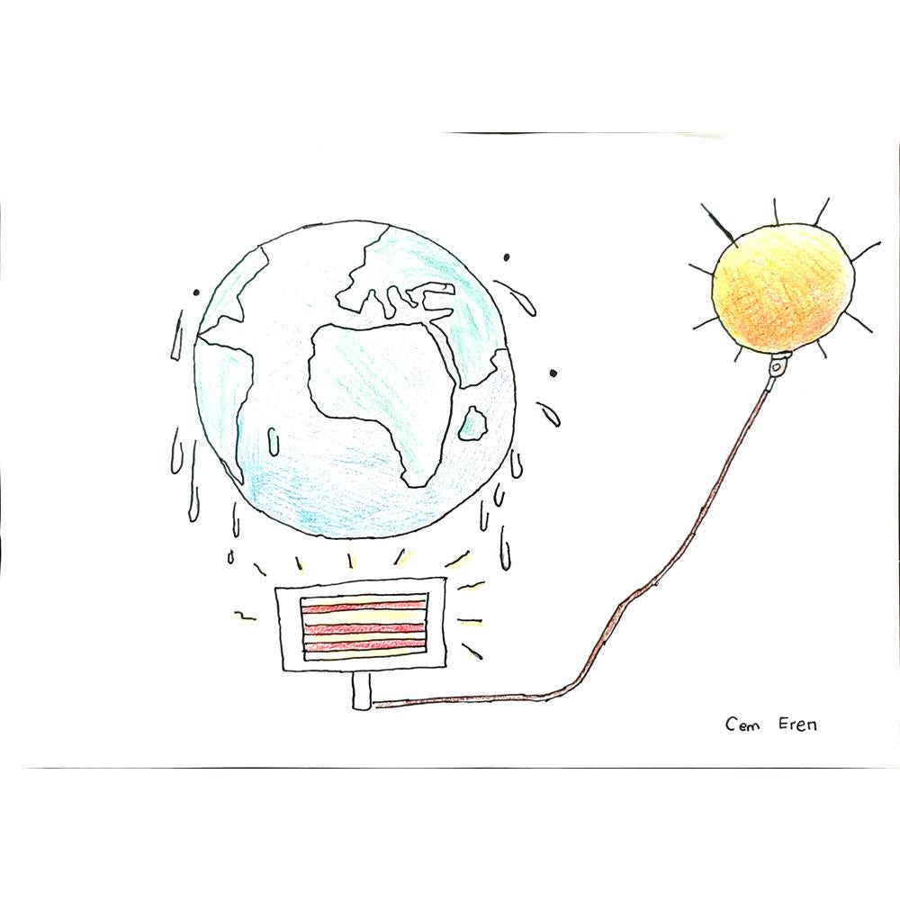 Cem Eren 29x21cm Orijinal Karikatür BOD00775