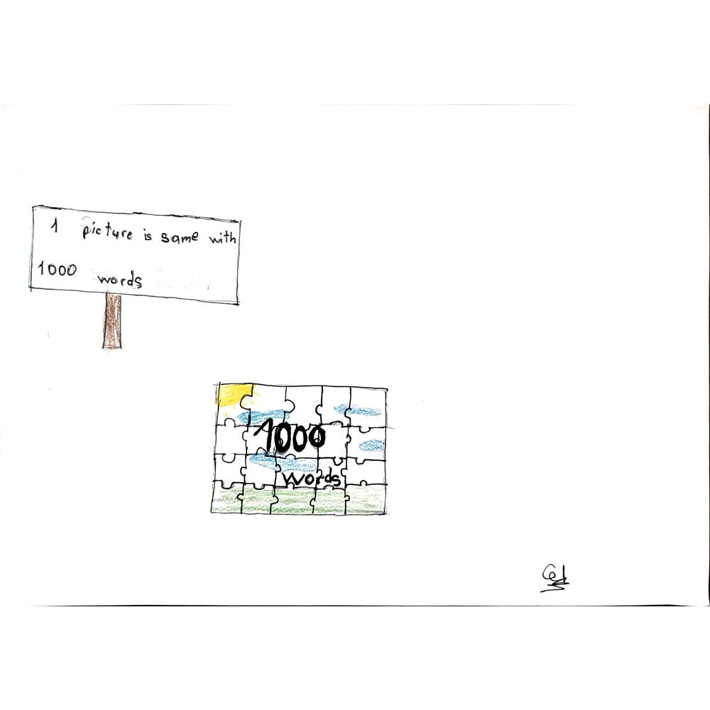 Cef İnselberg 29x21cm Orijinal Karikatür BOD00778