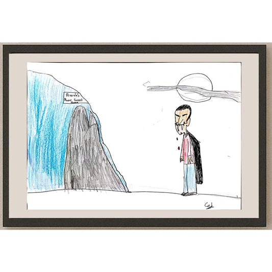 Cef İnselberg 29x21cm Orijinal Karikatür BOD00779