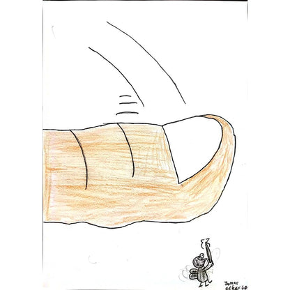 Yamaç Göker 29x21cm Orijinal Karikatür BOD00781