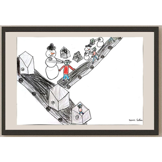 Yamaç Göker 29x21cm Orijinal Karikatür BOD00782