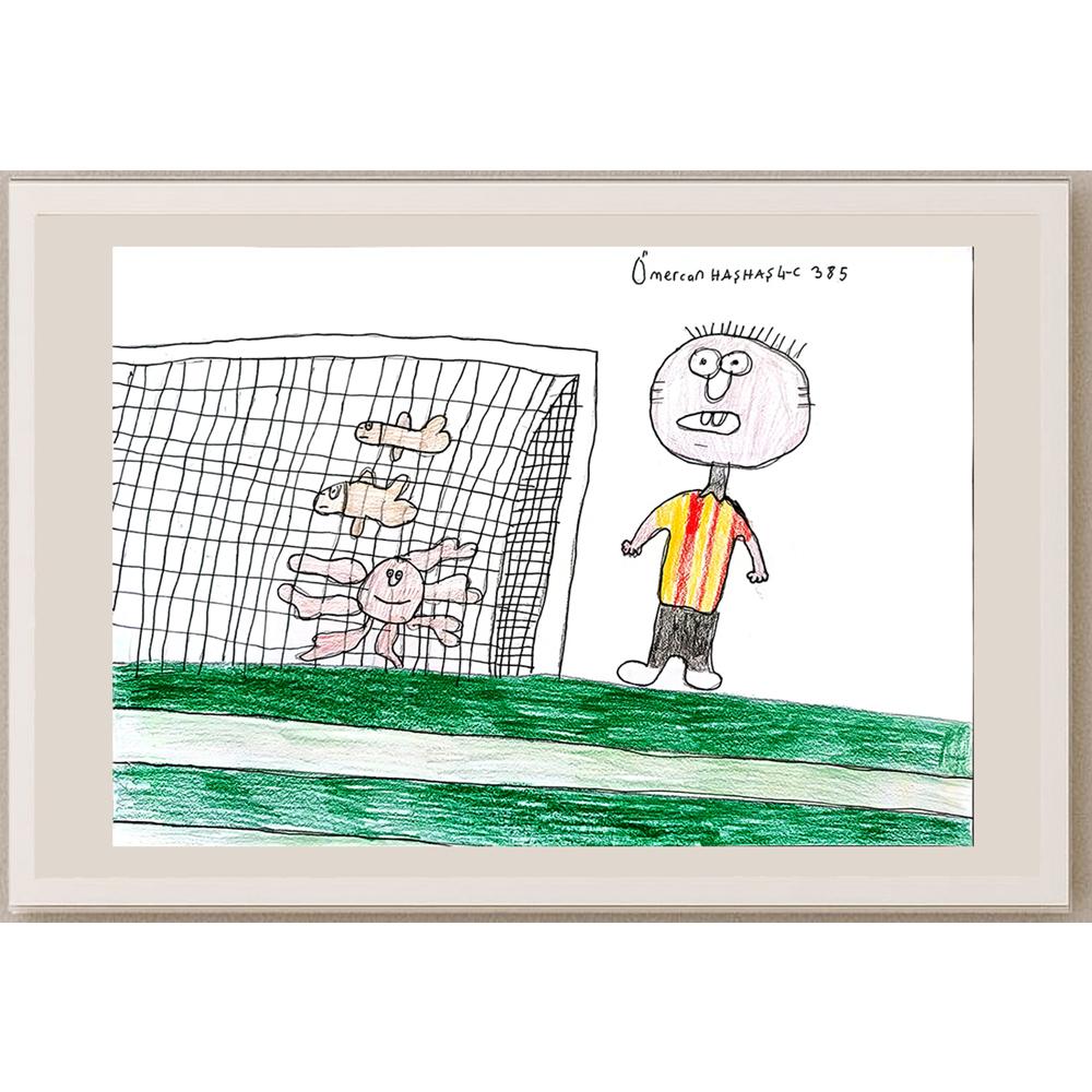 Ömercan Haşhaş 29x21cm Orijinal Karikatür BOD00783