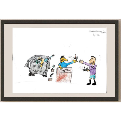 Can Sezgin 29x21cm Orijinal Karikatür BOD00784