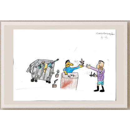 Can Sezgin 29x21cm Orijinal Karikatür BOD00784