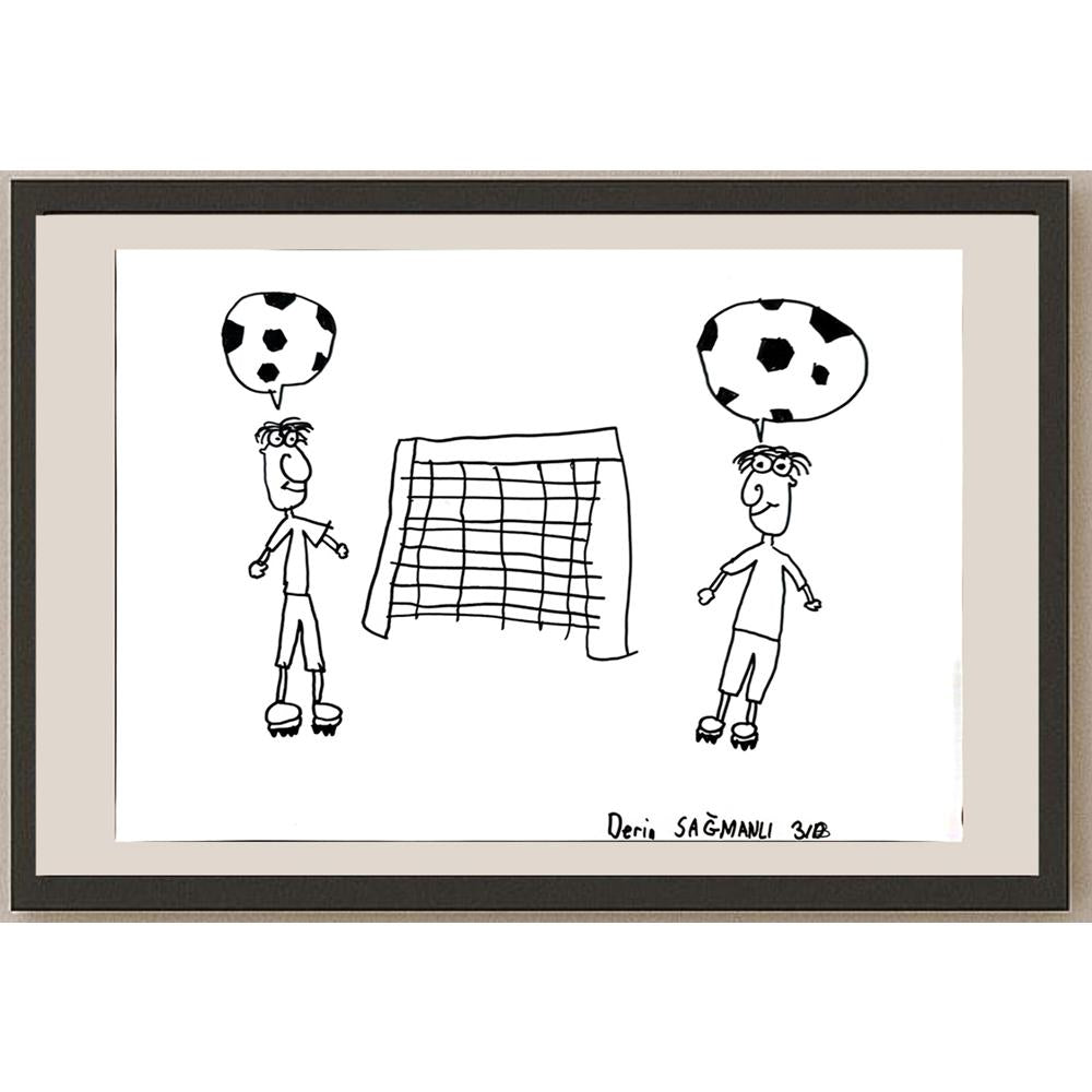 Derin Sağmanlı 29x21cm Orijinal Karikatür BOD00786