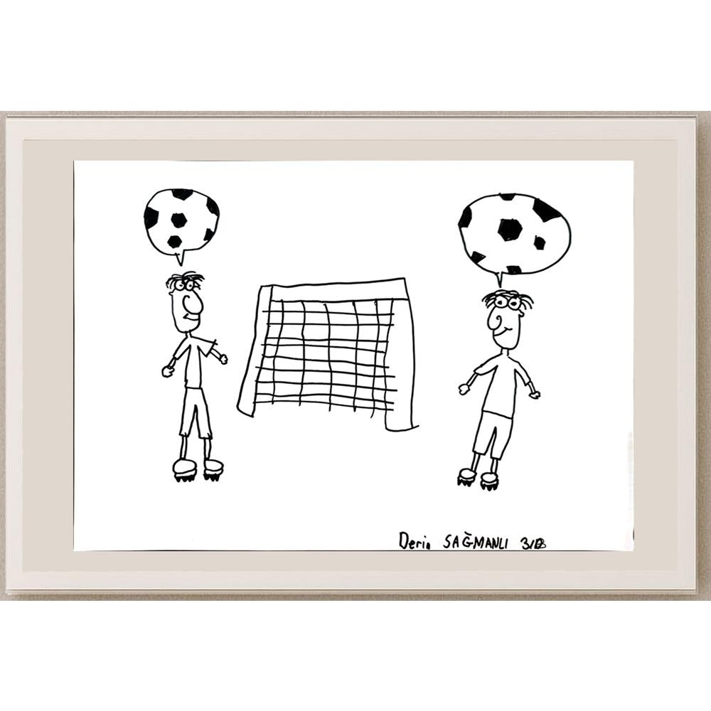 Derin Sağmanlı 29x21cm Orijinal Karikatür BOD00786
