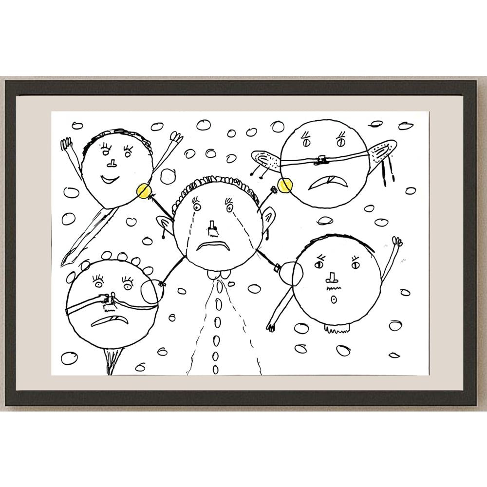 Hazal Öztürk 29x21cm Orijinal Karikatür BOD00801