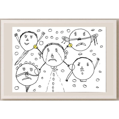 Hazal Öztürk 29x21cm Orijinal Karikatür BOD00801