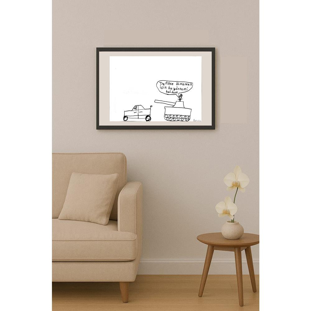 Ahmet Batuhan Çakır 29x21cm Orijinal Karikatür BOD00805