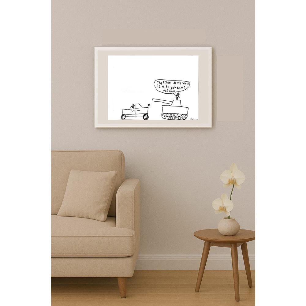 Ahmet Batuhan Çakır 29x21cm Orijinal Karikatür BOD00805