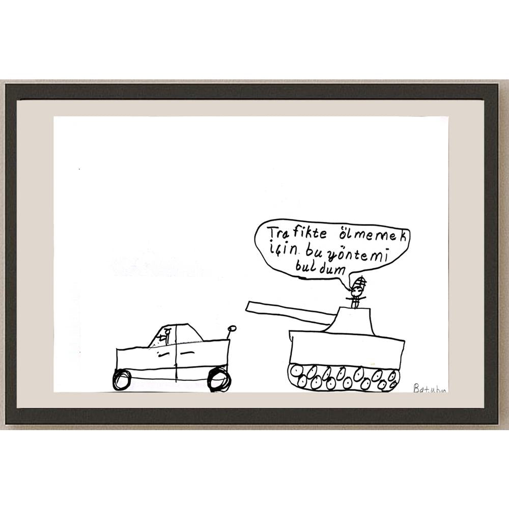 Ahmet Batuhan Çakır 29x21cm Orijinal Karikatür BOD00805