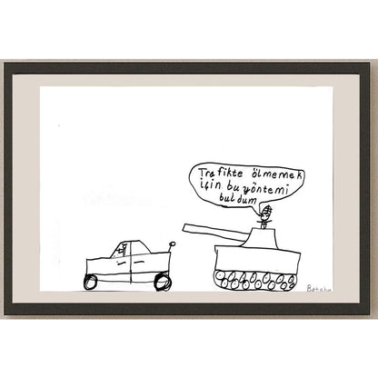 Ahmet Batuhan Çakır 29x21cm Orijinal Karikatür BOD00805