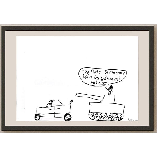 Ahmet Batuhan Çakır 29x21cm Orijinal Karikatür BOD00805