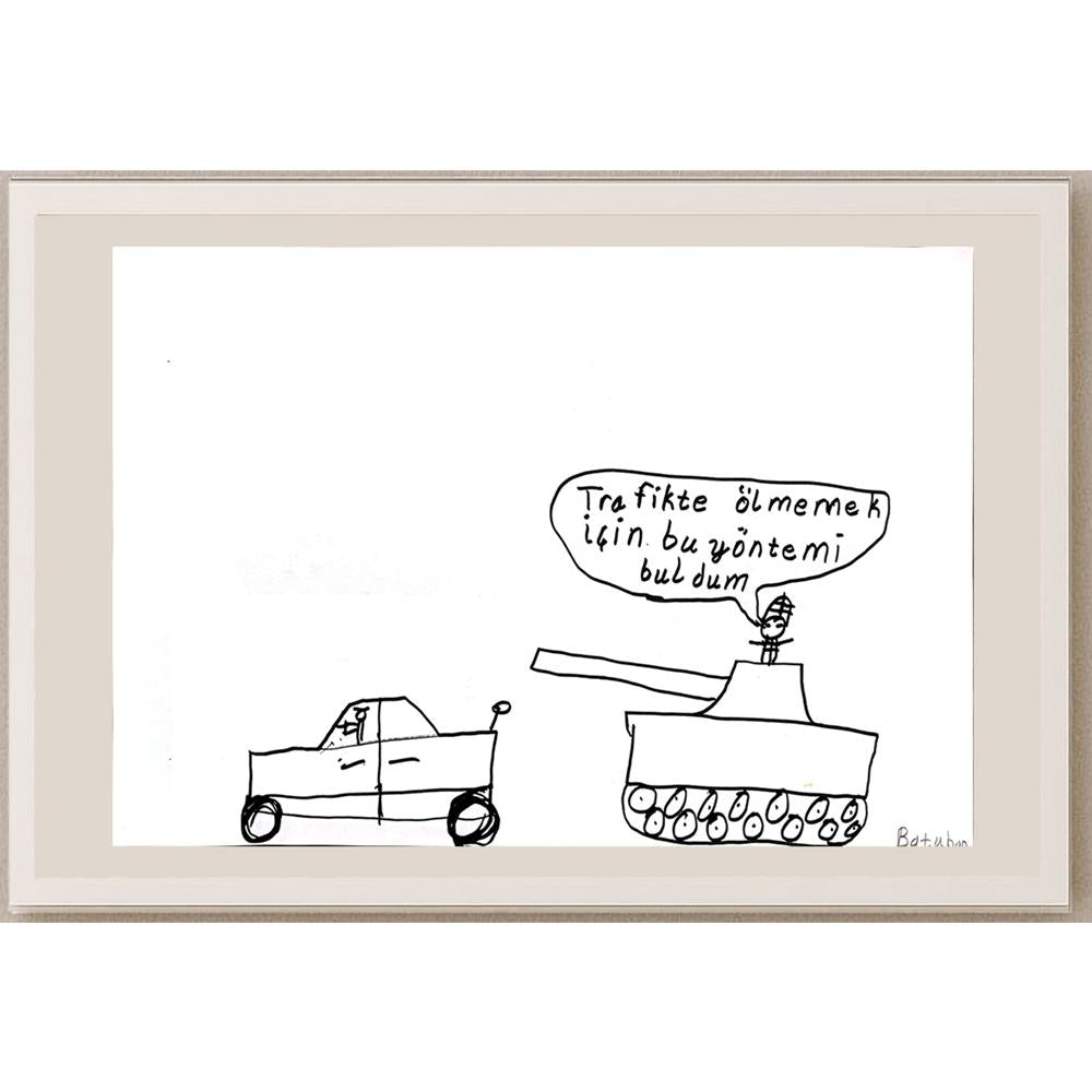 Ahmet Batuhan Çakır 29x21cm Orijinal Karikatür BOD00805