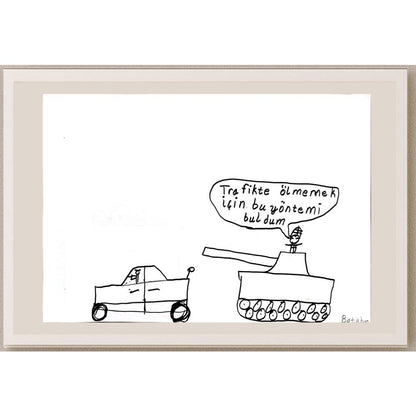 Ahmet Batuhan Çakır 29x21cm Orijinal Karikatür BOD00805