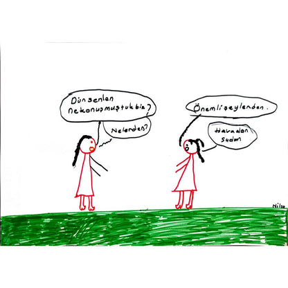Nilsu Demir 29x21cm Orijinal Karikatür BOD00806