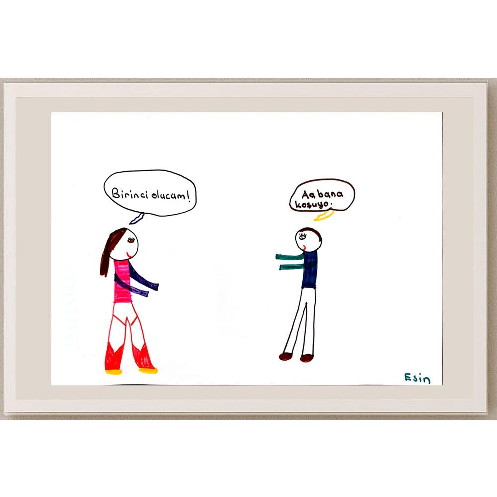 Esin Bayramoğlu 29x21cm Orijinal Karikatür BOD00807