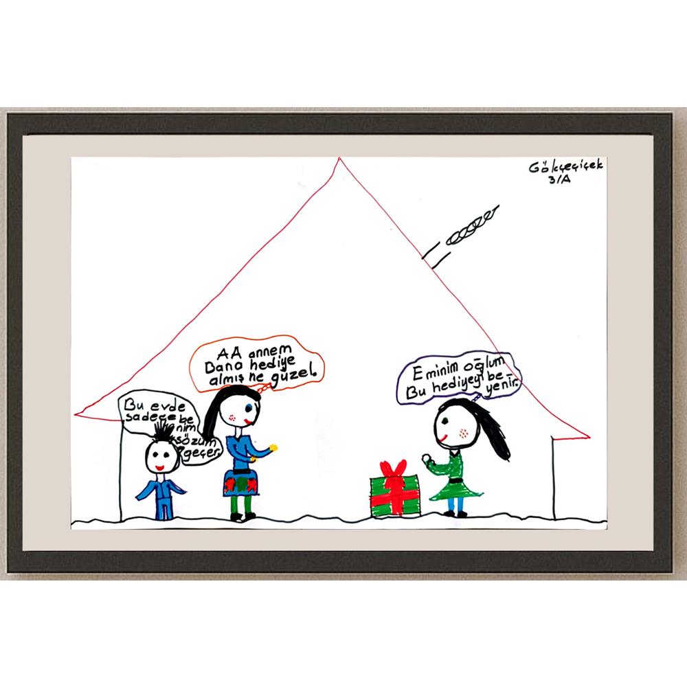 Gökçiçek Arıkan 29x21cm Orijinal Karikatür BOD00812