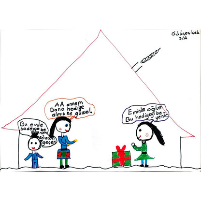 Gökçiçek Arıkan 29x21cm Orijinal Karikatür BOD00812