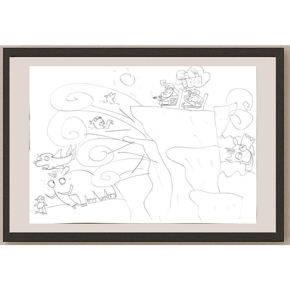 Berk Metin 29x21cm Orijinal Karikatür BOD00816