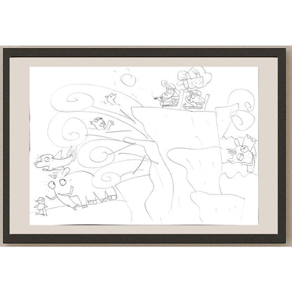 Berk Metin 29x21cm Orijinal Karikatür BOD00816