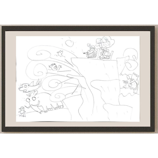 Berk Metin 29x21cm Orijinal Karikatür BOD00816