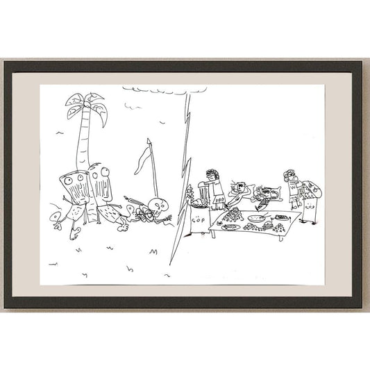 Berk Metin 29x21cm Orijinal Karikatür BOD00817