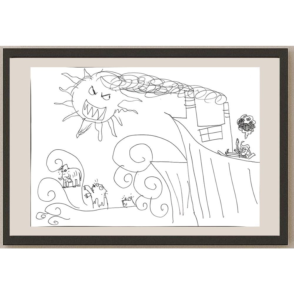 Berk Metin 29x21cm Orijinal Karikatür BOD00818