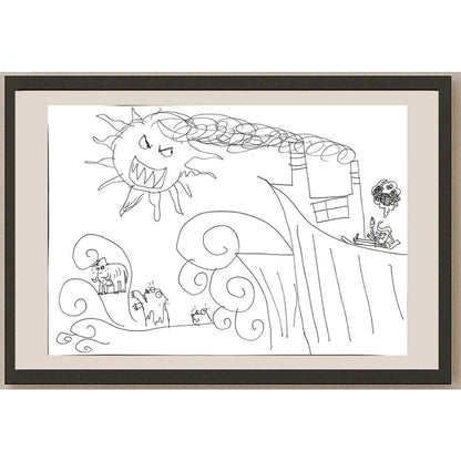 Berk Metin 29x21cm Orijinal Karikatür BOD00818