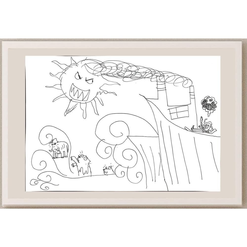 Berk Metin 29x21cm Orijinal Karikatür BOD00818
