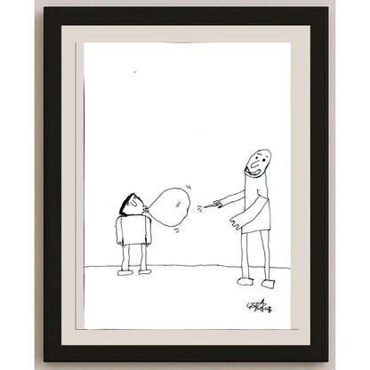 Ramazan Tayyip Göktuğ Uslu 29x21cm Orijinal Karikatür BOD00819