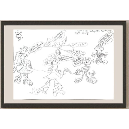 Dilbeste Çakıcı 29x21cm Orijinal Karikatür BOD00820