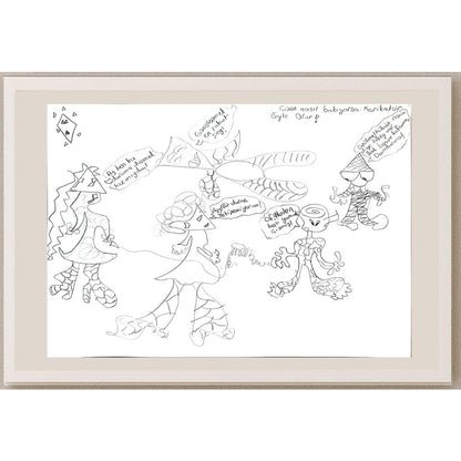 Dilbeste Çakıcı 29x21cm Orijinal Karikatür BOD00820