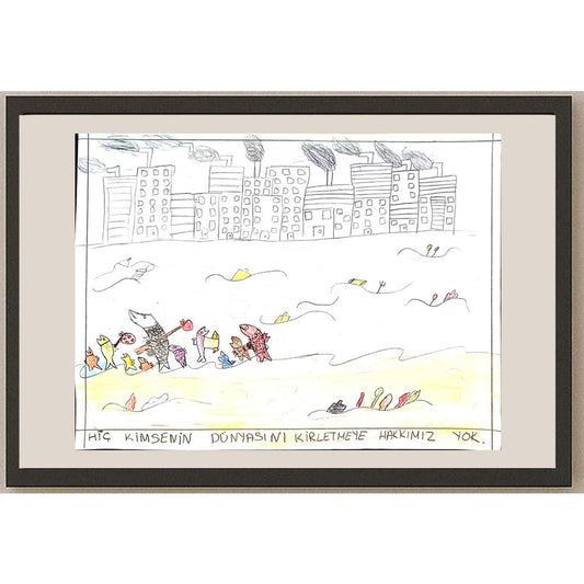 Zehranuz Pala 29x21cm Orijinal Karikatür BOD00821