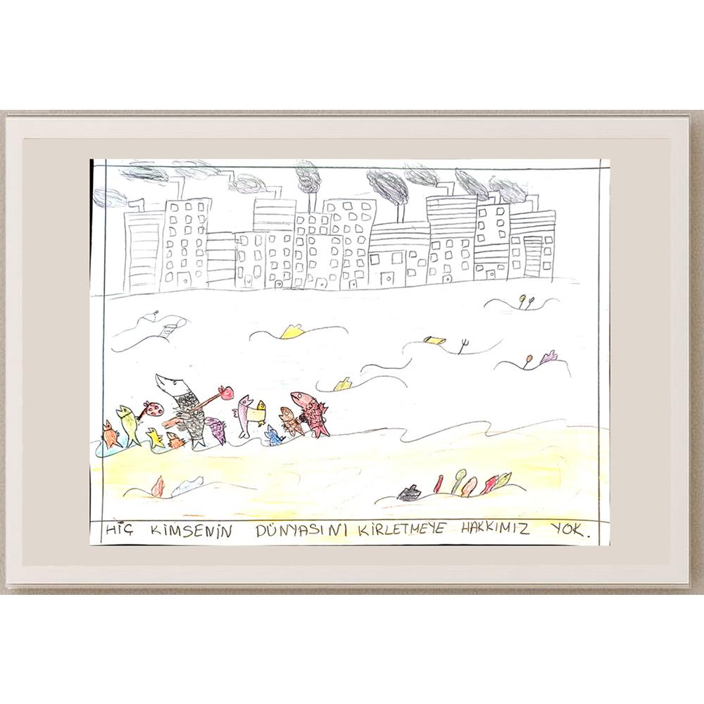 Zehranuz Pala 29x21cm Orijinal Karikatür BOD00821