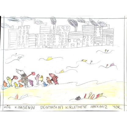 Zehranuz Pala 29x21cm Orijinal Karikatür BOD00821