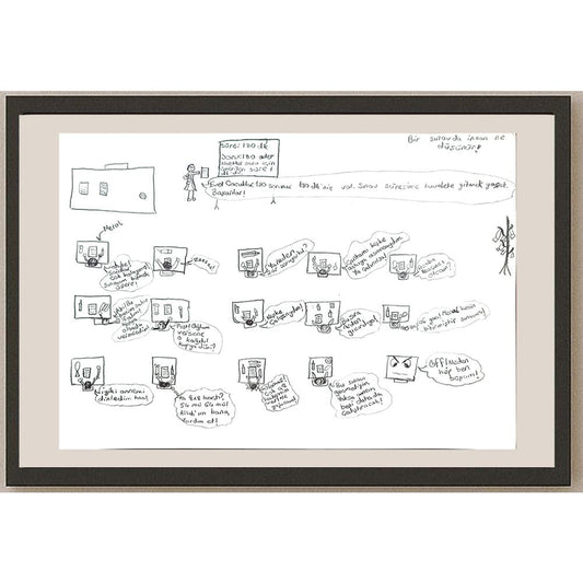 Dilbeste Çakıcı 29x21cm Orijinal Karikatür BOD00822